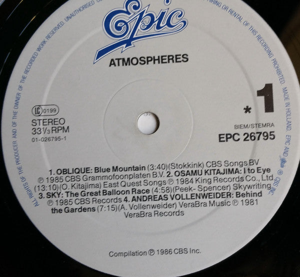 Various : Atmospheres (LP, Comp)