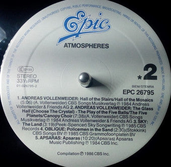 Various : Atmospheres (LP, Comp)