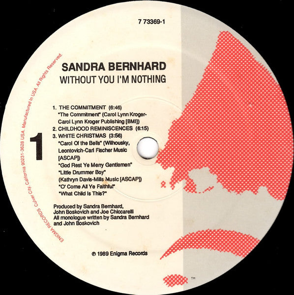 Sandra Bernhard : Without You I'm Nothing (2xLP, Album)