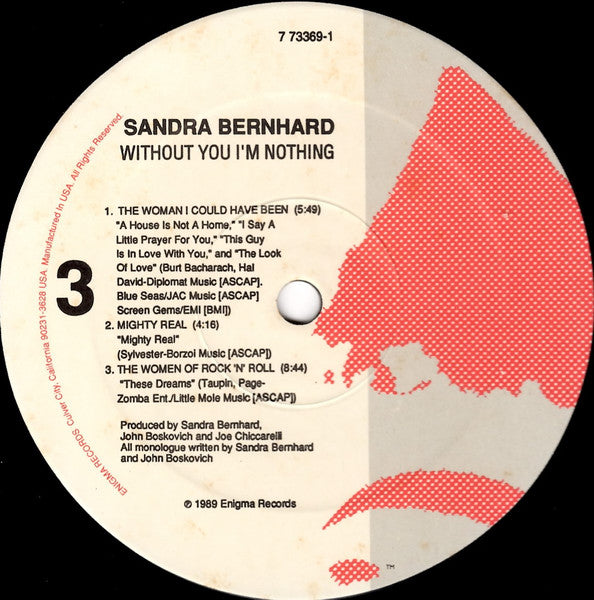 Sandra Bernhard : Without You I'm Nothing (2xLP, Album)