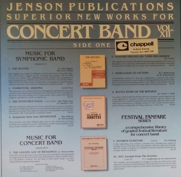 Various : Superior New Works For Concert Band Vol. XII (LP, Album)