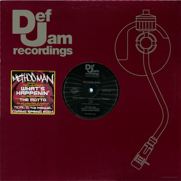 Method Man : What's Happenin' (12", Promo)