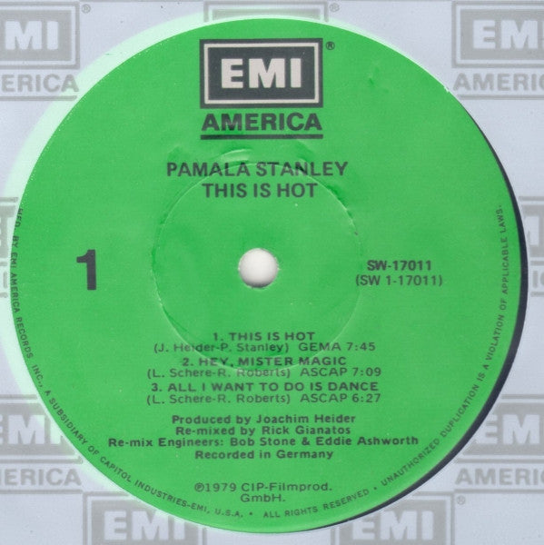 Pamala Stanley : This Is Hot (LP, Album)