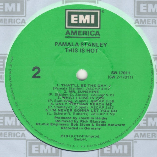 Pamala Stanley : This Is Hot (LP, Album)