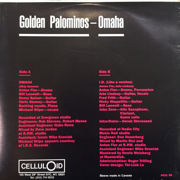 Golden Palominos* : Omaha (7", Single)