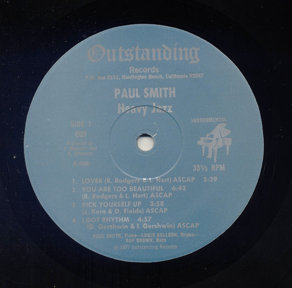 Paul Smith (5) : Heavy Jazz (LP, Album)