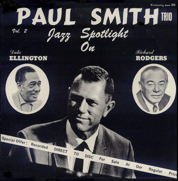 The Paul Smith Trio : Jazz Spotlight On Ellington & Rodgers Vol. 2 (LP, Album)