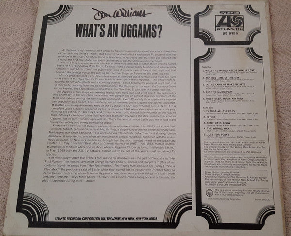 Leslie Uggams : What's An Uggams? (LP, Album, Mono, Promo)