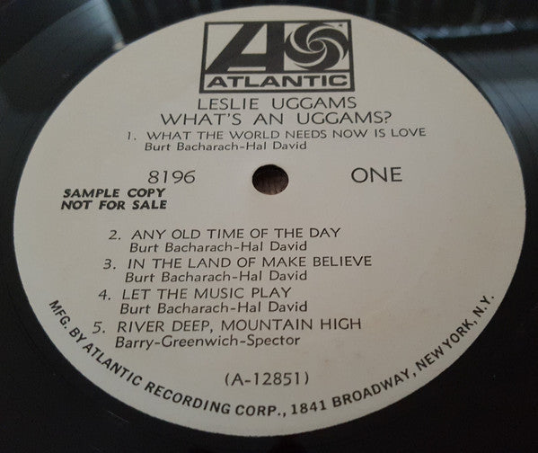 Leslie Uggams : What's An Uggams? (LP, Album, Mono, Promo)