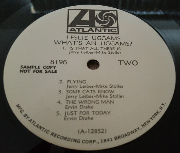 Leslie Uggams : What's An Uggams? (LP, Album, Mono, Promo)