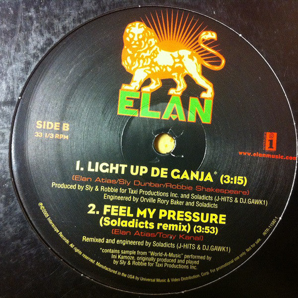 Elan Atias : Feel My Pressure (12", Promo)