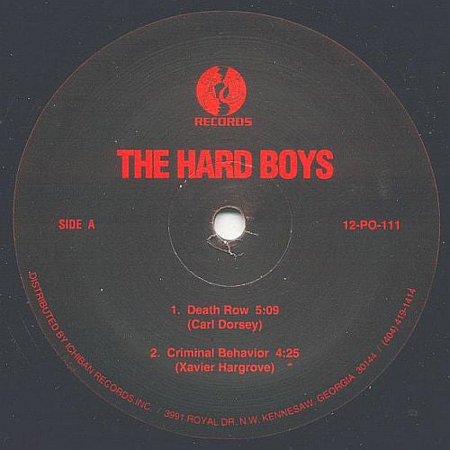 The Hard Boys : Death Row / Criminal Behavior (12")