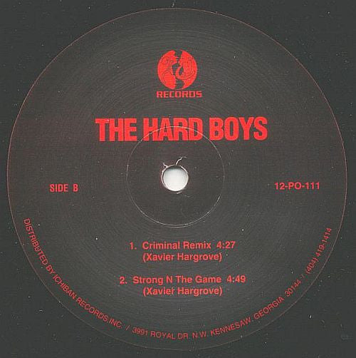 The Hard Boys : Death Row / Criminal Behavior (12")