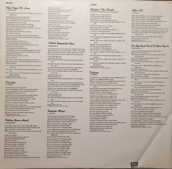 Gambler (5) : Teenage Magic (LP, Album, Jac)