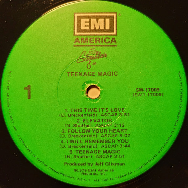 Gambler (5) : Teenage Magic (LP, Album, Jac)