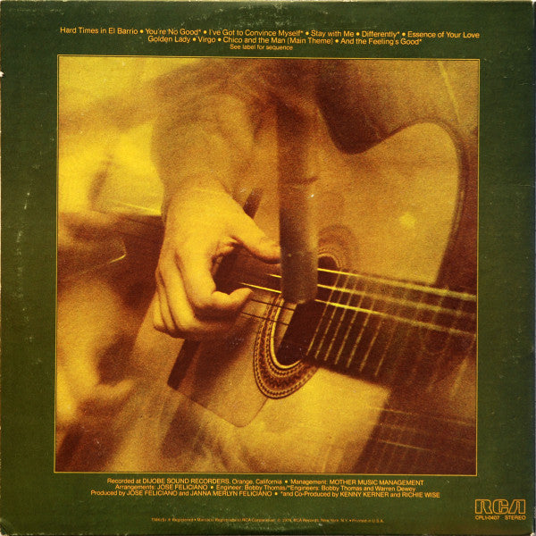 José Feliciano : And The Feeling's Good (LP, Album, Hol)
