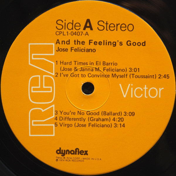 José Feliciano : And The Feeling's Good (LP, Album, Hol)