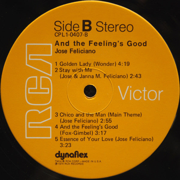 José Feliciano : And The Feeling's Good (LP, Album, Hol)