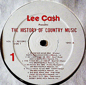 Various : The History Of Country Music - Volume 2 (2xLP, Comp)