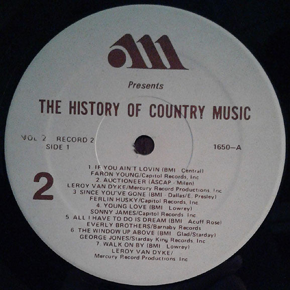 Various : The History Of Country Music - Volume 2 (2xLP, Comp)