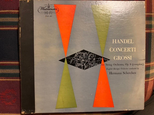 Georg Friedrich Händel - The English Baroque Orchestra, Hermann Scherchen : Concerti Grossi For String Orchestra Op6 (Complete) (4xLP, Album, Mono)