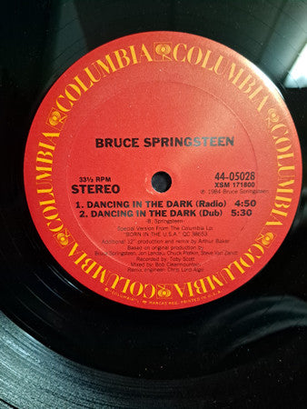 Bruce Springsteen : Dancing In The Dark (12", Single, Car)