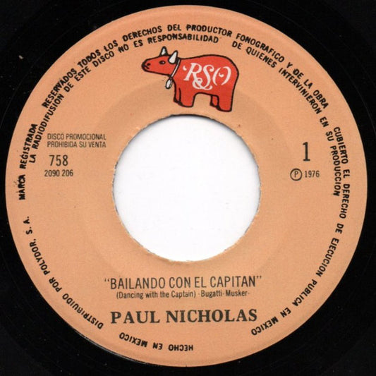 Paul Nicholas : Bailando Con El Capitan = Dancing With The Captain (7", Single, Promo)