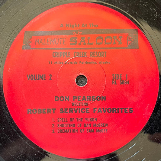 Don Pearson : A Night At The Malemute Saloon Cripple Creek Resort (LP)