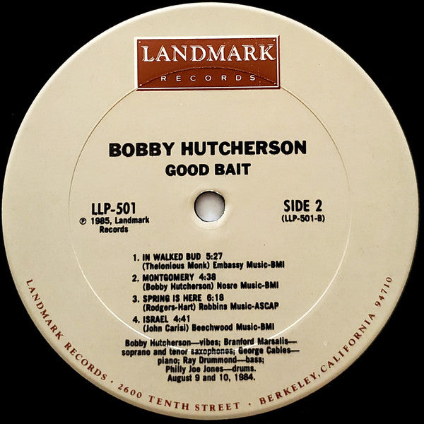 Bobby Hutcherson : Good Bait (LP, Album)