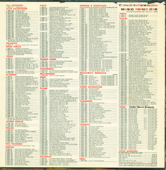 Music Minus One : Swingin' The Classics: Music Minus One Clarinet, Trumpet Or Tenor Sax (LP, Album, Ins)