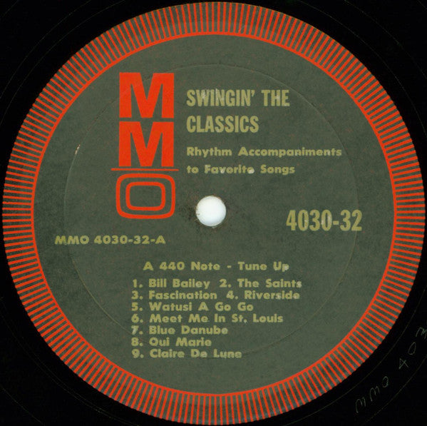 Music Minus One : Swingin' The Classics: Music Minus One Clarinet, Trumpet Or Tenor Sax (LP, Album, Ins)