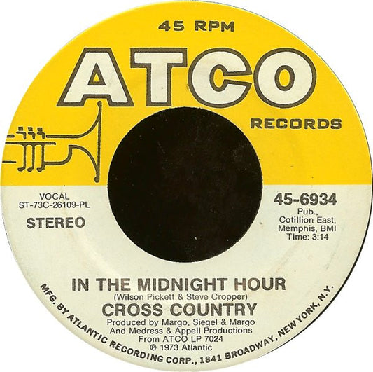 Cross Country : In The Midnight Hour / A Smile Song (7", PL)