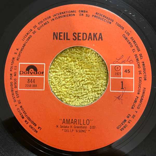 Neil Sedaka : Amarillo (7", Single)