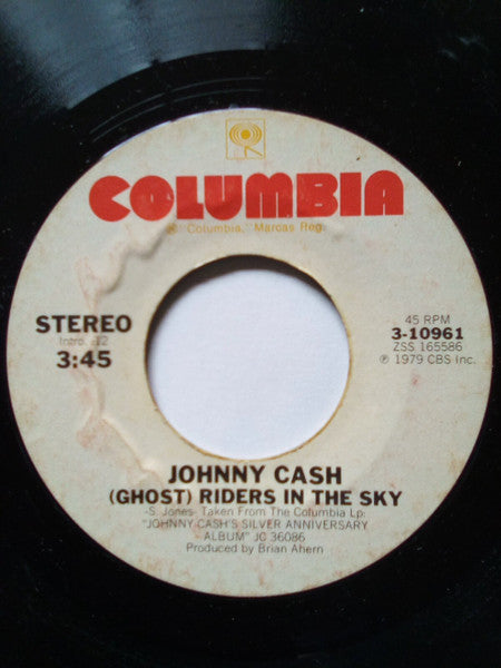 Johnny Cash : (Ghost) Riders In The Sky (7", Single, Promo, Styrene, Ter)