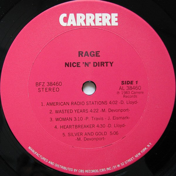 Rage (9) : Nice 'N' Dirty (LP, Album)
