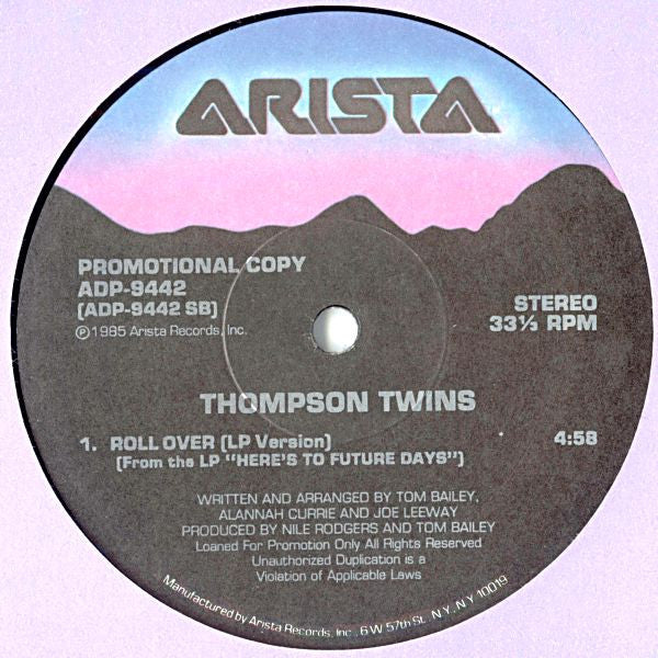 Thompson Twins : Rollover / King For A Day (12", Promo)