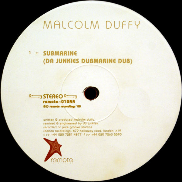 Malcolm Duffy : Submarine (12")