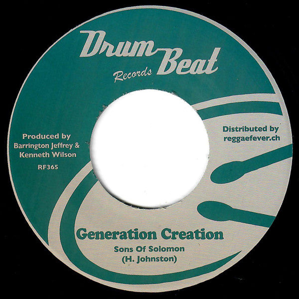 Sons Of Solomon / Barry's All Stars : Generation Creation (7", Single)