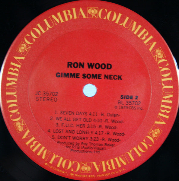 Ron Wood : Gimme Some Neck (LP, Album, Ter)