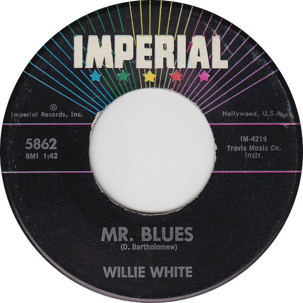 Willie White (7) : Mr. Blues (7", Single)