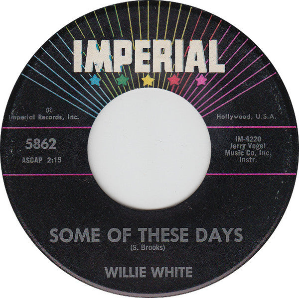 Willie White (7) : Mr. Blues (7", Single)