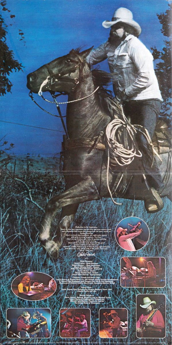 The Charlie Daniels Band : Nightrider (LP, Album, Pin)