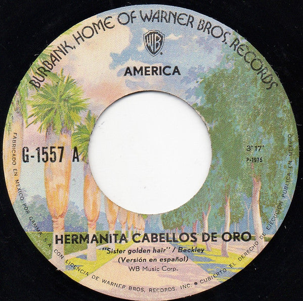 America (2) : Hermanita Cabellos De Oro (7", Single)