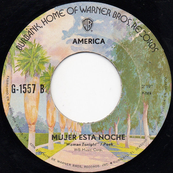 America (2) : Hermanita Cabellos De Oro (7", Single)