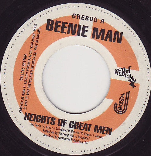 Beenie Man / Goofy : Heights Of Great Men / Naw Heng Out (7", Single)