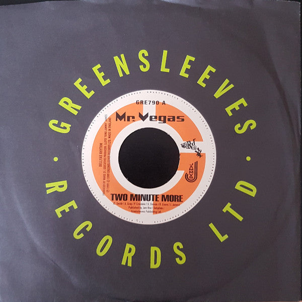 Mr. Vegas / Chuck Fender : Two Minute More / Lift It Up (7", Single)