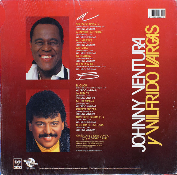 Johnny Ventura Y Wilfrido Vargas : Los Reyes Del Merengue (LP, Comp)