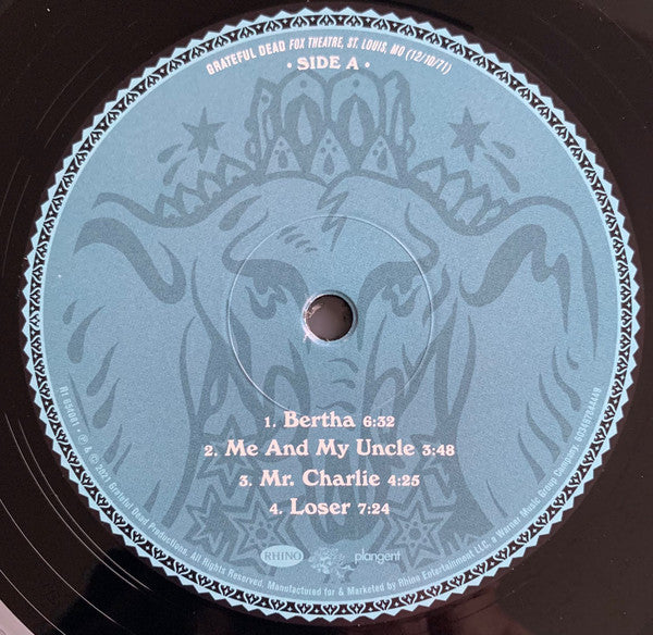 Grateful Dead* : Fox Theatre, St. Louis, MO (12/10/71) (4xLP, 180 + LP, S/Sided, Etch, 180 + Box, Ltd)