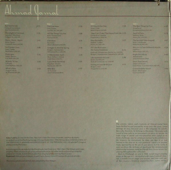 Ahmad Jamal : Sun Set (2xLP, Comp, Gat)