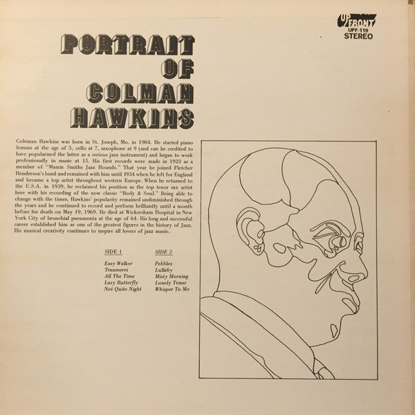 Coleman Hawkins : Portrait Of Colman Hawkins (LP, Album)